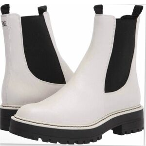 NWT- Sam Edelman Laguna White
Waterproof Leather Slip on Boot